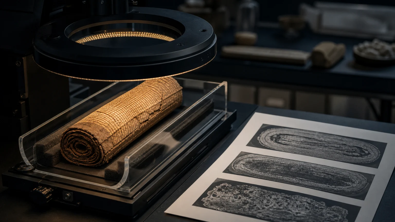 AI helps read Herculaneum scrolls without opening them